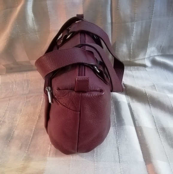 Nuovedive genuine leather satchel shoulder bag - Picture 4 of 7